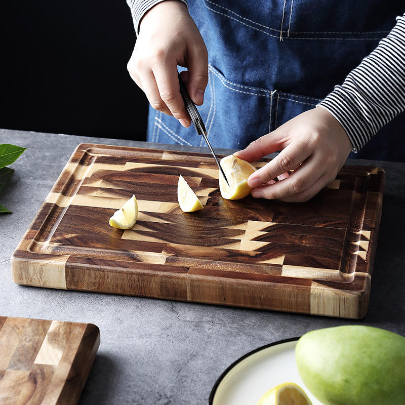 Kitchen Household Parquet Solid Wood Cutting Board - FrawstedCreations