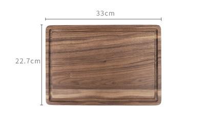 Black Walnut Wood Cutting Board Creative Whole Tray Fruit Chopping Cutting Board Wood Chopping Blocks For Kitchen - FrawstedCreations