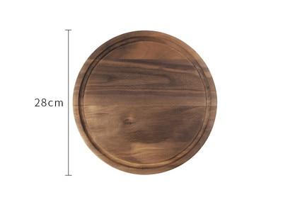 Black Walnut Wood Cutting Board Creative Whole Tray Fruit Chopping Cutting Board Wood Chopping Blocks For Kitchen - FrawstedCreations