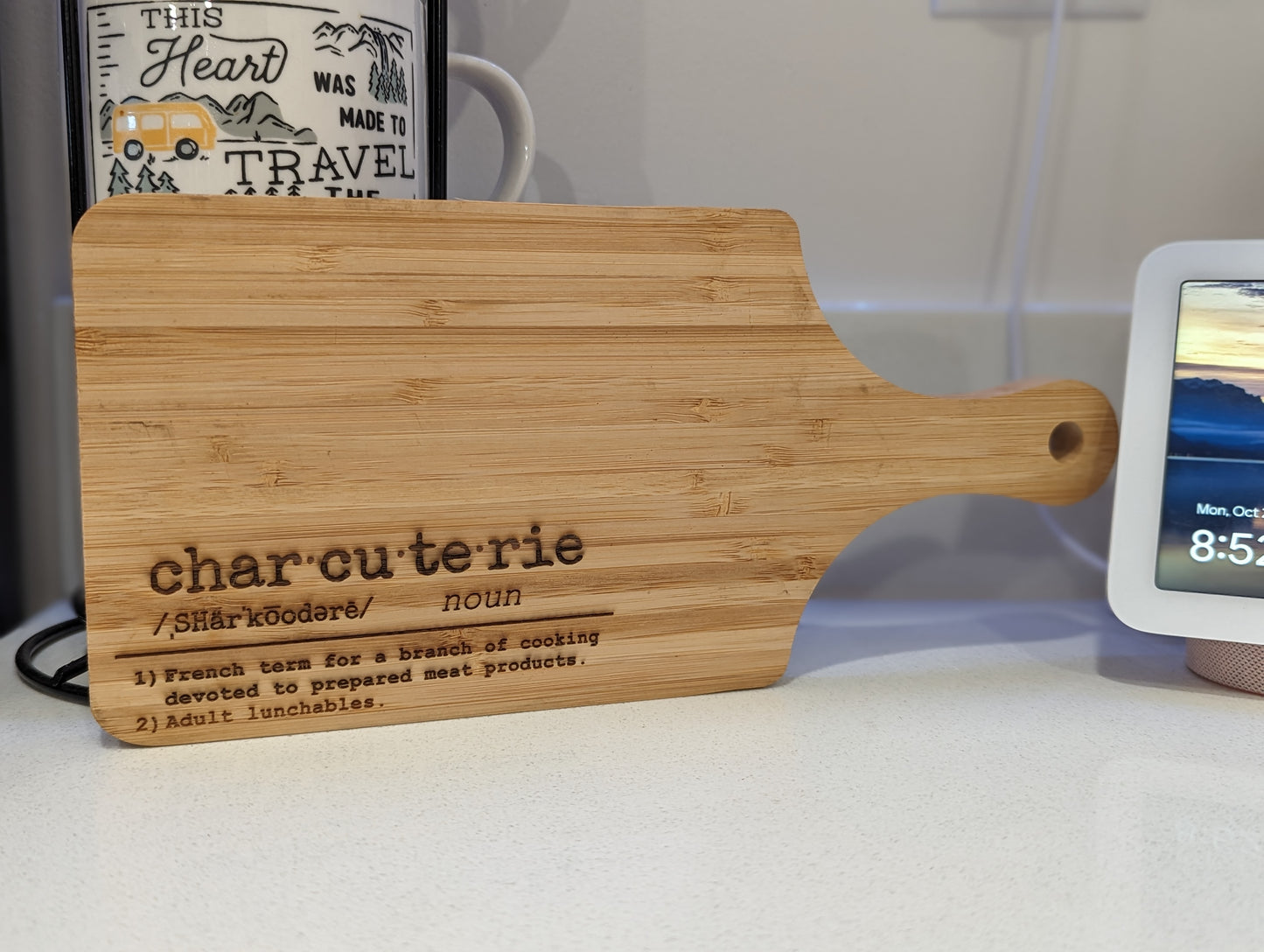 Small Charcuterie Definition Bamboo Serving Board - FrawstedCreations