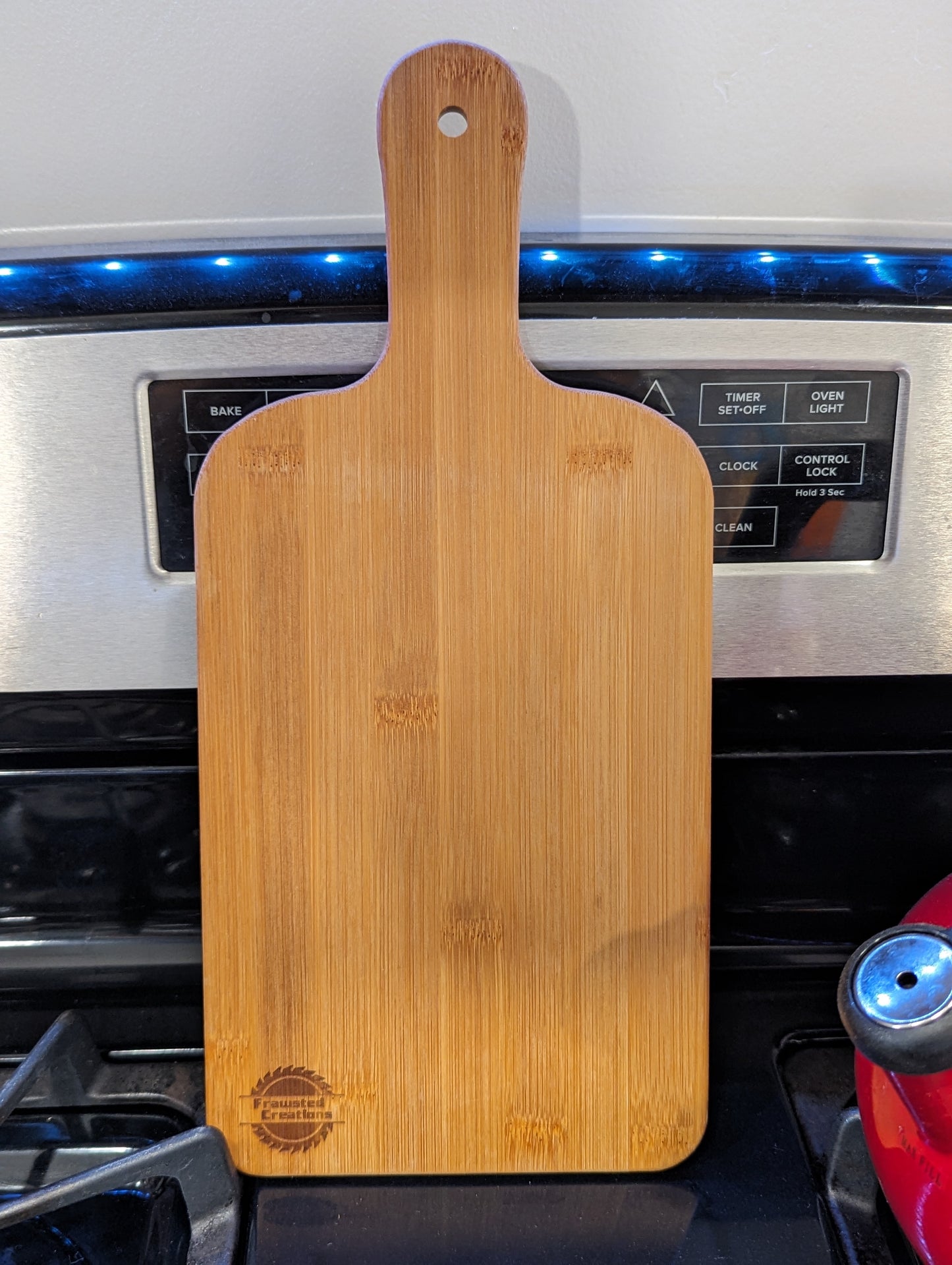 Hangry: Bamboo Paddle Serving Board - FrawstedCreations