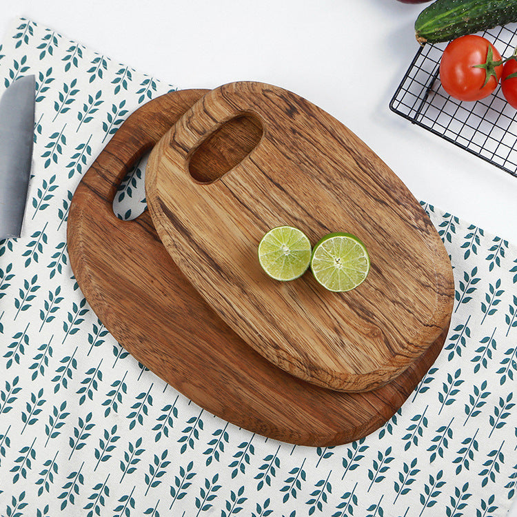 Zebra Wood Kitchen Round Wooden Cutting Board - FrawstedCreations