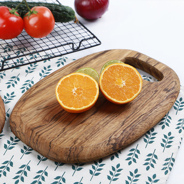 Zebra Wood Kitchen Round Wooden Cutting Board - FrawstedCreations