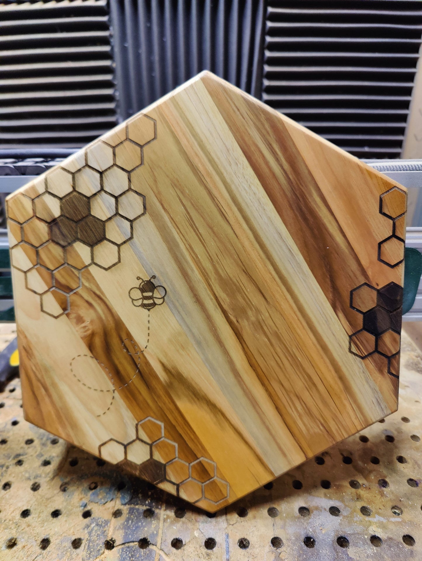 Honey and The Bee Hexagon Charcuterie and Cutting Board - FrawstedCreations