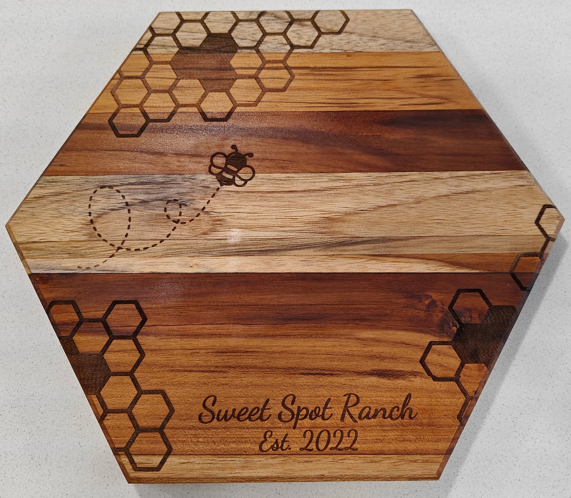 Honey and The Bee Hexagon Charcuterie and Cutting Board - FrawstedCreations