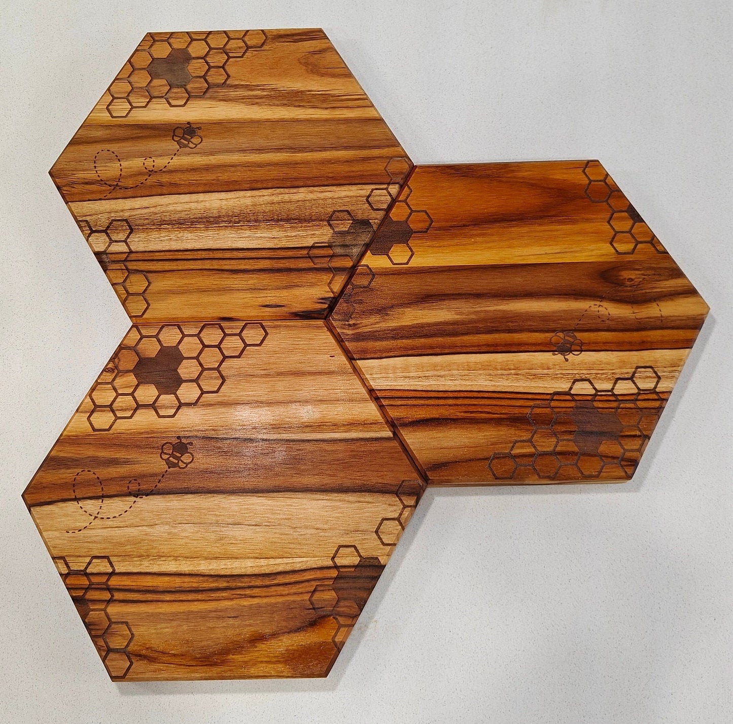 Honey and The Bee Hexagon Charcuterie and Cutting Board - FrawstedCreations